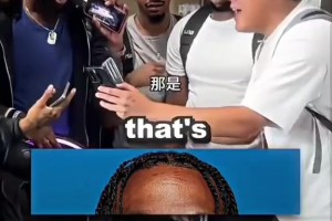 看發(fā)型猜名人，詹姆斯出來有點(diǎn)繃不住????